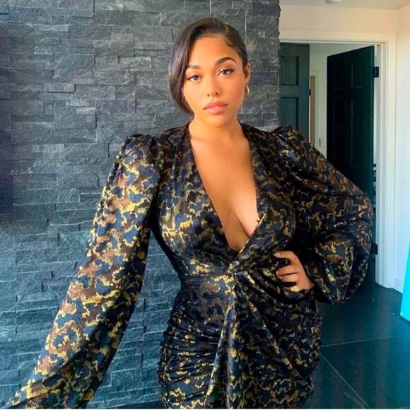 NWT House of CB Lotus Mini Black Gold Dress Lace Size S - Picture 10 of 14